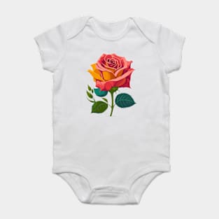 Cute Rose Baby Bodysuit